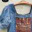 เสื้อคอเหลี่ยม แขนตุ๊กตา HSS038