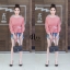 เสื้อเกาหลี พร้อมส่ง เสื้อผ้า จั๊มเอวชายระบาย