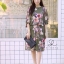 ชุดเดรสเกาหลี พร้อมส่ง Dress ปริ้นลายดอก