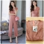 เสื้อผ้าเกาหลี พร้อมส่ง ชุด จั๊มสูท คอวีแบบป้าย