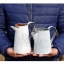 พร้อมส่ง บัวรดน้ำ ลายนก ทำสีพื้นเก่า Zakka มี 2 ขนาด