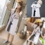 เดรสเกาหลี พร้อมส่ง ชุดเดรส ทรงoversize