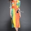 พร้อมส่ง long dress แขน 5 ส่วน งานสวยผ้าพริ้วๆใส่สบาย