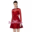พร้อมส่ง Minidress เข้ารูปผ้าลูกไม้ต่อชิ้นผ้าตาข่าย