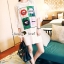 พร้อมส่ง เสื้อผ้าเกาหลี แต่งลายฉลุเป็นลายตาข่าย ลายปาก