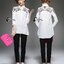 พร้อมส่ง เสือแฟชั่น เชิ๊ตคอปกสีขาวแขนยาว