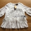 เสื้อเกาหลี พร้อมส่ง เสื้อผ้าคอตตอนตกแต่งผ้าทูลเล