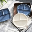 Pre-Order จานเซรามิค แบบถาดอาหารแบ่งช่อง มีทรงกลม กับทรงเหลี่ยม แบบละ 3 สี Zakka