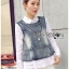 พร้อมส่ง เสื้อเชิ้ตและสร้อยคอประดับจี้คริสตัล
