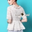 พร้อมส่ง เสื้อคอปาด เย็บจับจีบที่ช่วงเอว