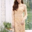 ชุดเดรสเกาหลี พร้อมส่ง Dress ซีทรูปักลูกไม้ดอกลอย