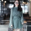 เสื้อผ้าเกาหลี พร้อมส่ง จั้มสูท ขาสั้นเเขนบาน