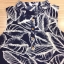 พร้อมส่ง Mini dress แขนกุด กระดุมหน้า ลายใบไม้