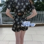 พร้อมส่ง Jumsuit ขาสั้น ลายผีเสื้อ