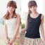 WG015 เสื้อกล้ามซับในเต็มตัว ผ้าลูกไม้ สวยหวาน มี 3 สี ขาว ครีม ดำ