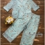 เสื้อผ้าแฟชั่น พร้อมส่ง เสื้อสูท สีเขียวลายดอกไม้