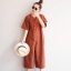 เสื้อผ้าเกาหลี พร้อมส่ง จั้มสูท ผ้าcotton