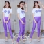 เสื้อผ้าเกาหลี พร้อมส่ง เสื้อ+เลคกิ้งกลิตเตอร์วิบวับ