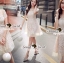 พร้อมส่ง เดรสเข้ารูปชายกระโปรงทรงบาน