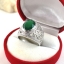 SKJewelryFactory แหวนชาย ฉลุลายด้านข้าง ใส่แล้วไม่อับนิ้ว แหวนพลอยกรีนอะเกทแท้ MR00494-GAG