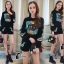 เสื้อผ้าเกาหลี พร้อมส่ง เสื้อกับกางเกงขาสั้น