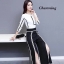 เสื้อผ้าเกาหลี พร้อมส่ง เซ็ทเสื้อ+กางเกง