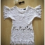 พร้อมส่ง เดรสผ้าลูกไม้สีขาว เดรสเกาหลี