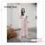 LG083 กางเกงขาบาน เอวยางยืด อัดพีช มี 4 สี ชมพู เทาอ่อน เทาเข้ม ดำ ผ้านิ่มใส่สบายคะ