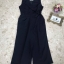เสื้อผ้าเกาหลี พร้อมส่ง จั้มสูท ทรงคอสูทแขนกุด