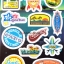STGP003 สติกเกอร์ Sticker กระดาษเคลือบกันน้ำ ลายการ์ตูน กราฟฟิก วินเทจ สวย เท่ห์ ติดกระเป๋า ของใช้ ตู้ ผนัง ตกแต่งสิ่งของ