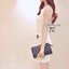 พร้อมส่ง Dress แขนกุดเนื้อผ้าไหมพรมถัก