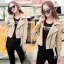 พร้อมส่ง เสื้อคลุมคอปกแขนยาว