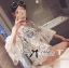 พร้อมส่ง เสื้อผ้าลูกไม้แขนบานสไตล์วินเทจ