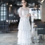 ชุดเดรสเกาหลี พร้อมส่ง เลเยอร์ maxi เดรสคอกลม