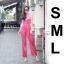 เสื้อผ้าเกาหลี พร้อมส่ง เสื้อไหล่เฉียง กับ กางเกง