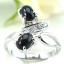 SKJewelryFactory แหวนนิล นิลแท้ สไตล์แหวนพลอยคู่ ER00219-ONC