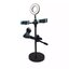 ชุดไฟไลฟ์สด 4in1 พร้อมขาจับมือถือและขาจับไมโครไฟน Mobile Phone Stand with LED