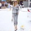 เสื้อผ้าเกาหลี พร้อมส่ง ชุดเซท เสื้อ+กางเกงขาห้าส่วน
