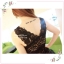 WG005 เสื้อซับในเต็มตัว ผ้าลูกไม้ แขนกุด คอวี เสริมฟองน้ำ สวย หวาน มี 2 สี สีขาว สีดำ รอบอกไม่เกิน 38 นิ้ว