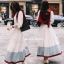 ชุดเดรสเกาหลี พร้อมส่ง Dress ยาวกระโปรงบาน