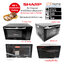 SHARP ไมโครเวฟ ดิจิตอล (25 ลิตร) รุ่น R-752PBK เตาอบไมโครเวฟพร้อมระบบย่าง 1,000W+เวฟ 900W CS Home