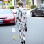 เสื้อผ้าเกาหลี พร้อมส่ง เสื้อเชิ้ตลายกุหลาบกับกางเกง