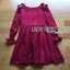 พร้อมส่ง มินิเดรสสีแดงเบอร์กันดีตกแต่งโบ