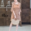 เดรสเกาหลี พร้อมส่ง Mini Dress เดรสสั้น คอวี