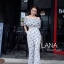 เสื้อผ้าเกาหลี พร้อมส่ง เสื้อเปิดไหล่ สม็อคแขนตุ๊กตา