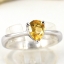 SKJewelryFactory แหวนซิทรินแท้ พลอยทรงหยดน้ำ สไตล์แหวนพลอยเม็ดเดี่ยว ER02440-CIT