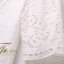 เสื้อแฟชั่น พร้อมส่ง เสื้อคอกลม แขน 3 ส่วน ฉลุลาย