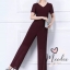 พร้อมส่ง จั้มพ์สูทขายาวทรงกระบอก