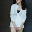 เสื้อเกาหลี พร้อมส่ง เสื้อเชิ้ต มีสายคาดที่คอเป็นโช้คเกอร์