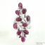 SKJewelryFactory แหวนใบมะกอกใหญ่ แหวนเงินแท้ 92.5% ฝังพลอยทับทิมแท้ ER01210-RBY